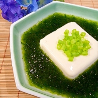 レンジで簡単！豆腐の青海苔あんかけ